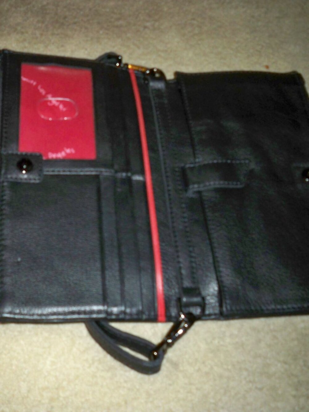 Hammitt Levy Black Crossbody/Wallet with Gunmetal Hardware, EUC!! $325 - Picture 3 of 3